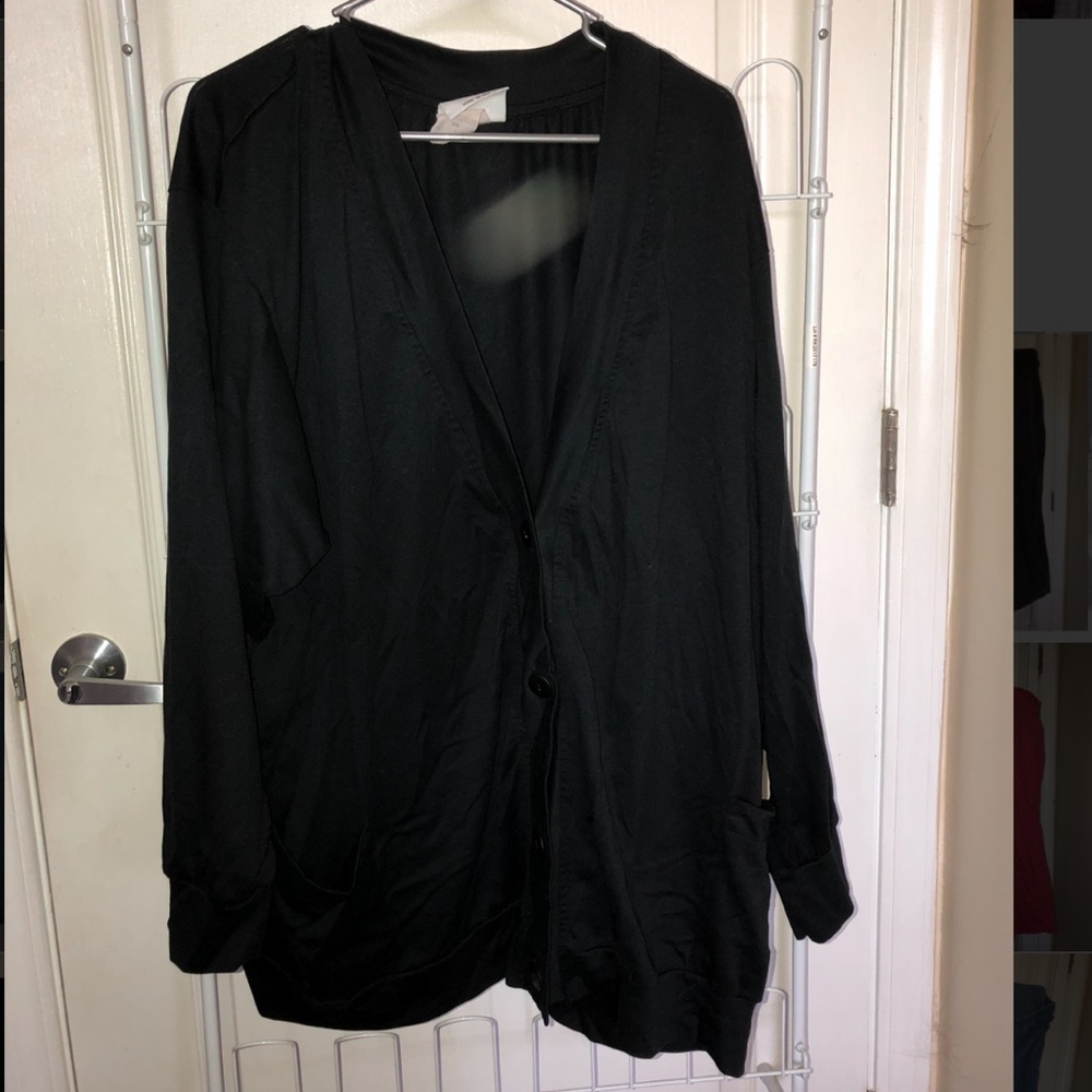 Black cardigan